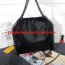 Stella McCartney Falabella Shaggy 25cm Shoulder Bag Black Gunmetal