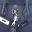 Hermes Birkin 30cm Togo leather Handbags dark blue silver