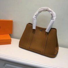 Hermes Garden Party Handbag Small 31cm Brown