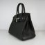 Hermes Birkin 30cm Togo leather Handbags black silver