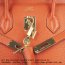 Hermes Birkin 35cm Togo leather Handbags orange golden