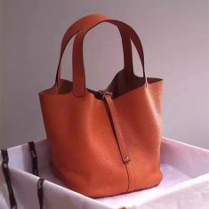 Hermes Picotin Lock Togo Leather Orange