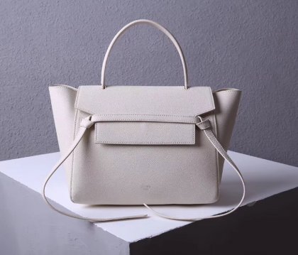 Celine Belt Bag Beige Epsom Leather Tote Handbag