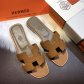 Hermes Flats Epsom Leather Sandals Camel Size 35-40