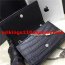 YSL Monogram Chain Bag 22cm Croco Black Silver