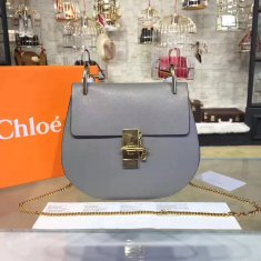 Chloe Drew Crossbody Bag Large 23cm Grey