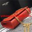 YSL Patent Leather Chain Bag 22cm Red