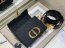Dior 30 Montaigne Mini Box Shoulder Bag Black Fabric