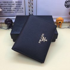 Prada 1M0204 Bifold Small Wallet Saffiano Leather Black
