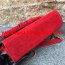 YSL Suede Leather Tassel 22cm Bag Red
