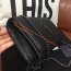 YSL Caviar Leather 24cm Chain Bag Black Black
