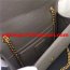 YSL Caviar Leather Chain Bag 22cm Grey Gold