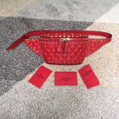 Valentino Spike Belt Bag 0462 Red