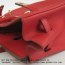 Hermes Birkin 35cm cattle skin vein Handbags red golden