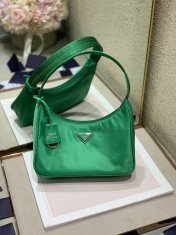 Prada Hobo Re-Edition 2000 Nylon Vintage Bag Green