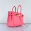 Hermes Birkin 30cm Togo leather Handbags Lip Pink Golden