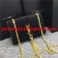 YSL Tassel Chain Bag 22cm Suede Leather Black