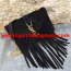 YSL Suede Leather Tassel 22cm Bag Black