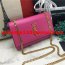 YSL Smooth Leather Chain Bag 22cm Rose