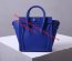 Celine Small Luggage Tote 20cm Blue Leather Bag