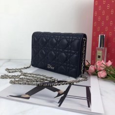 Christian Dior Dioraddict Flap Bag Navy Small