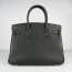 Hermes Birkin 30cm Togo leather Handbags black silver