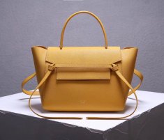Celine Belt Bag Yellow Epsom Leather Tote Handbag