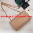 YSL Smooth Leather Chain Bag 22cm Apricot