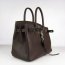 Hermes Birkin 30cm Togo leather Handbags dark coffee silver