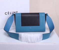 Celine Frame Bag 25cm Blue