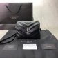 YSL Loulou Mini 20cm Crossbody Bag Black Silver