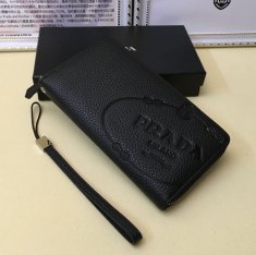 Prada Men's Leather Wallet 1191 Black