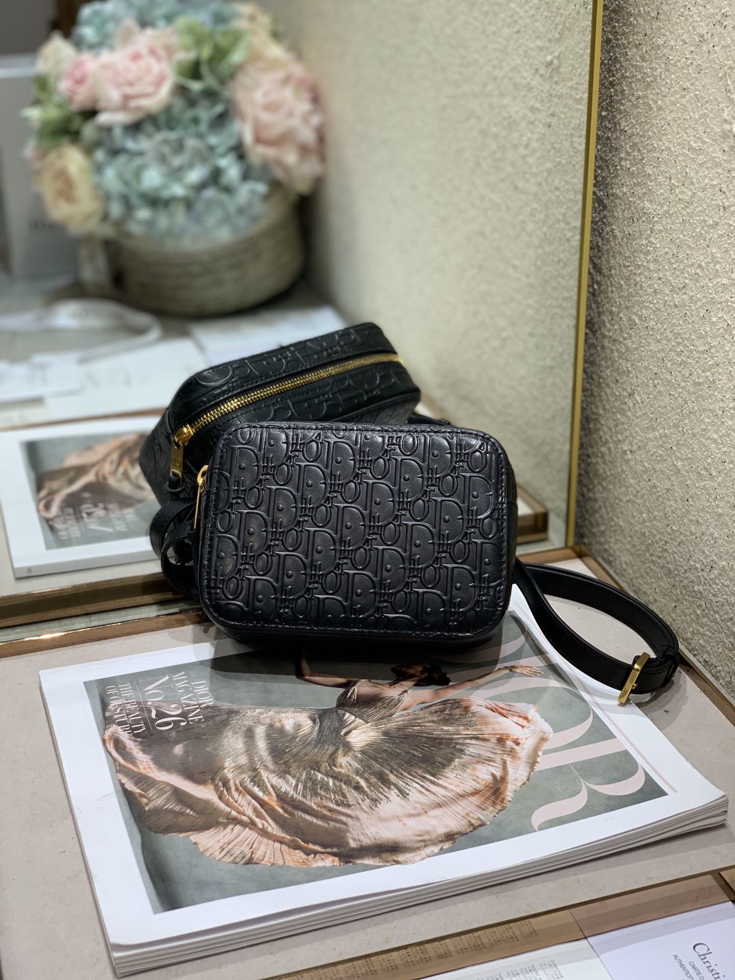 Dior 2020 Oblique Black Leather Belt Bag - $144.00 : Wholesale Replica ...